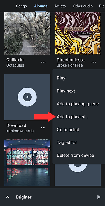 Adding a whole Album to a playlist