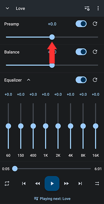 Set Preamp to zero dB