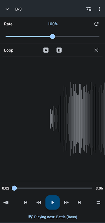 change rate at an even tempo and pitch pace