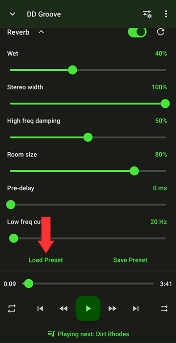 reload  Slowed Reverb setting